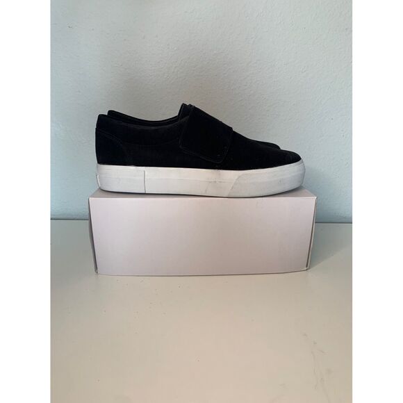 Vince Black Suede Slip on Sneaker - Picture 4 of 7
